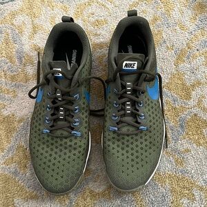 Nike Zoom Flywire Men’s 13 Shoes Green Blue Grey